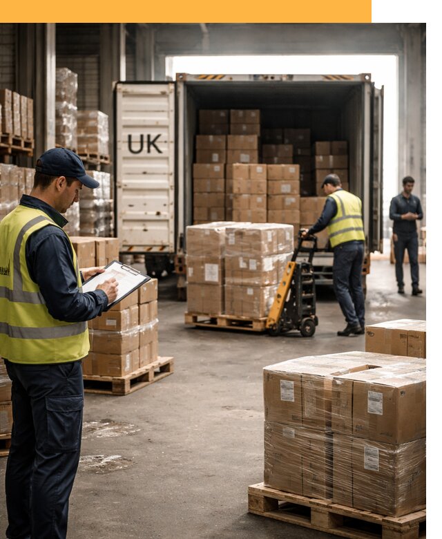 Доставка грузов из Великобритании с таможенным оформлением от 13031