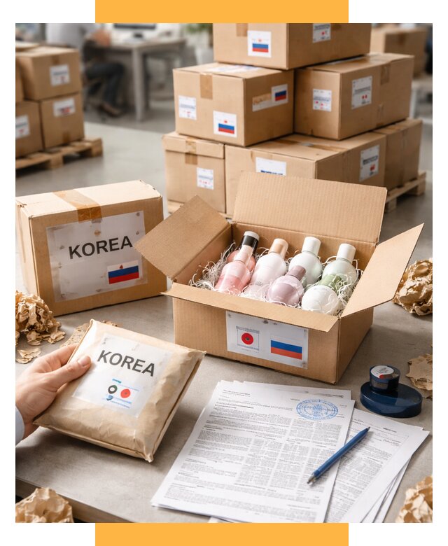 Доставка косметики из Кореи от 8861 р. под ключ | СетСервис-Дюр
