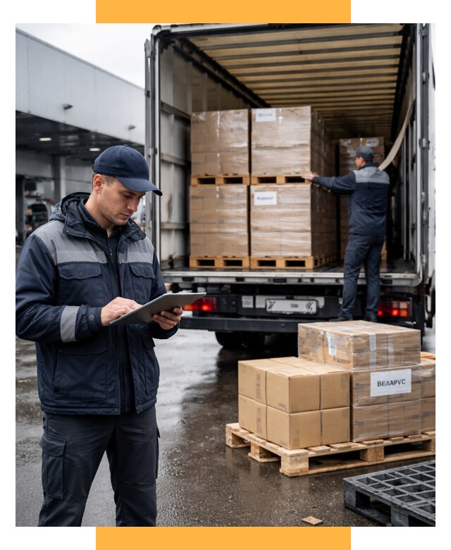 Доставка грузов из Беларуси от 15638 р. логистика СетСервис-Дюр