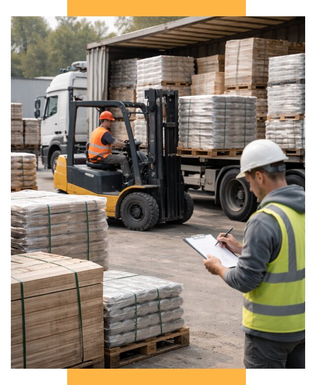 Перевозка строительных материалов от 5734 р. | СетСервис-Дюр