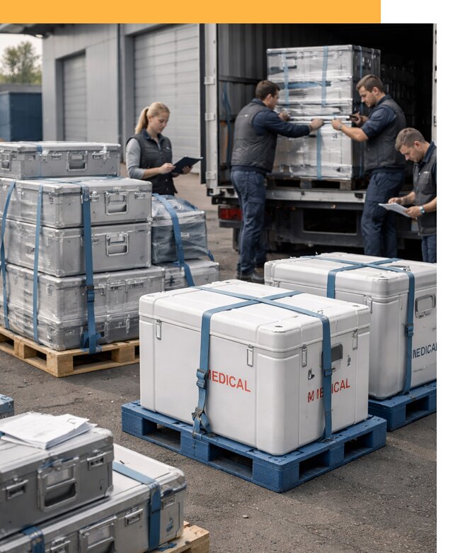 Перевозка медицинского оборудования по всему миру от 15638 руб