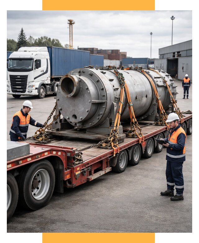 Перевозка тяжеловесных грузов под ключ от 156375 р. | СетСервис-Дюр